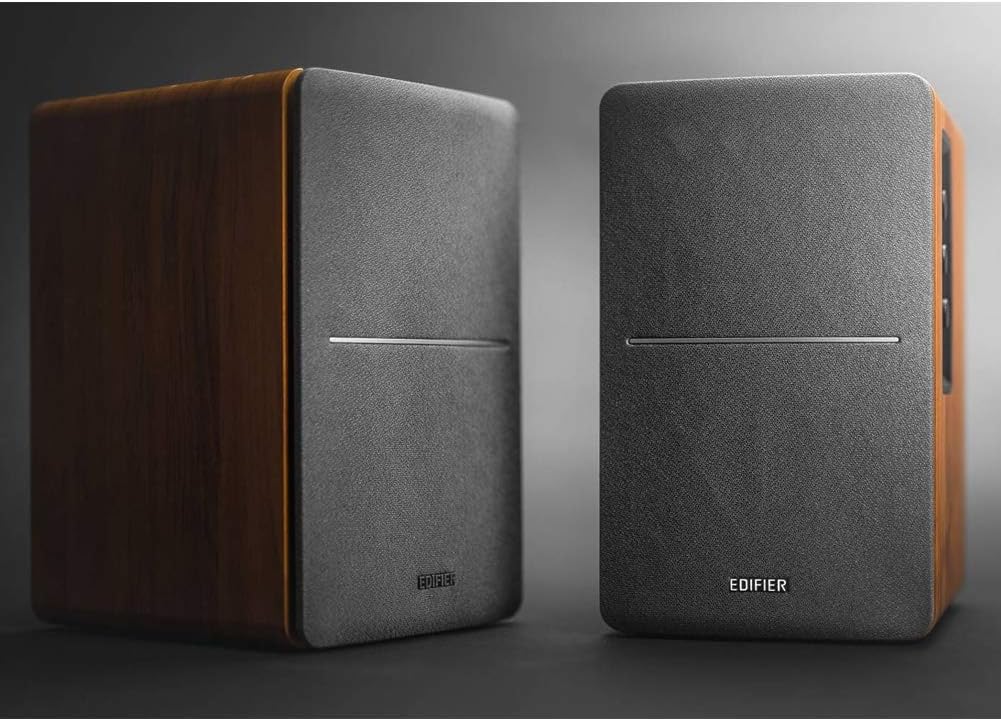 EDIFIER R1280DB - Enceintes de studio Active Bibliothèque à télécommande pour ordinateur portable, PC, MAC, téléphone et Hi-Fi