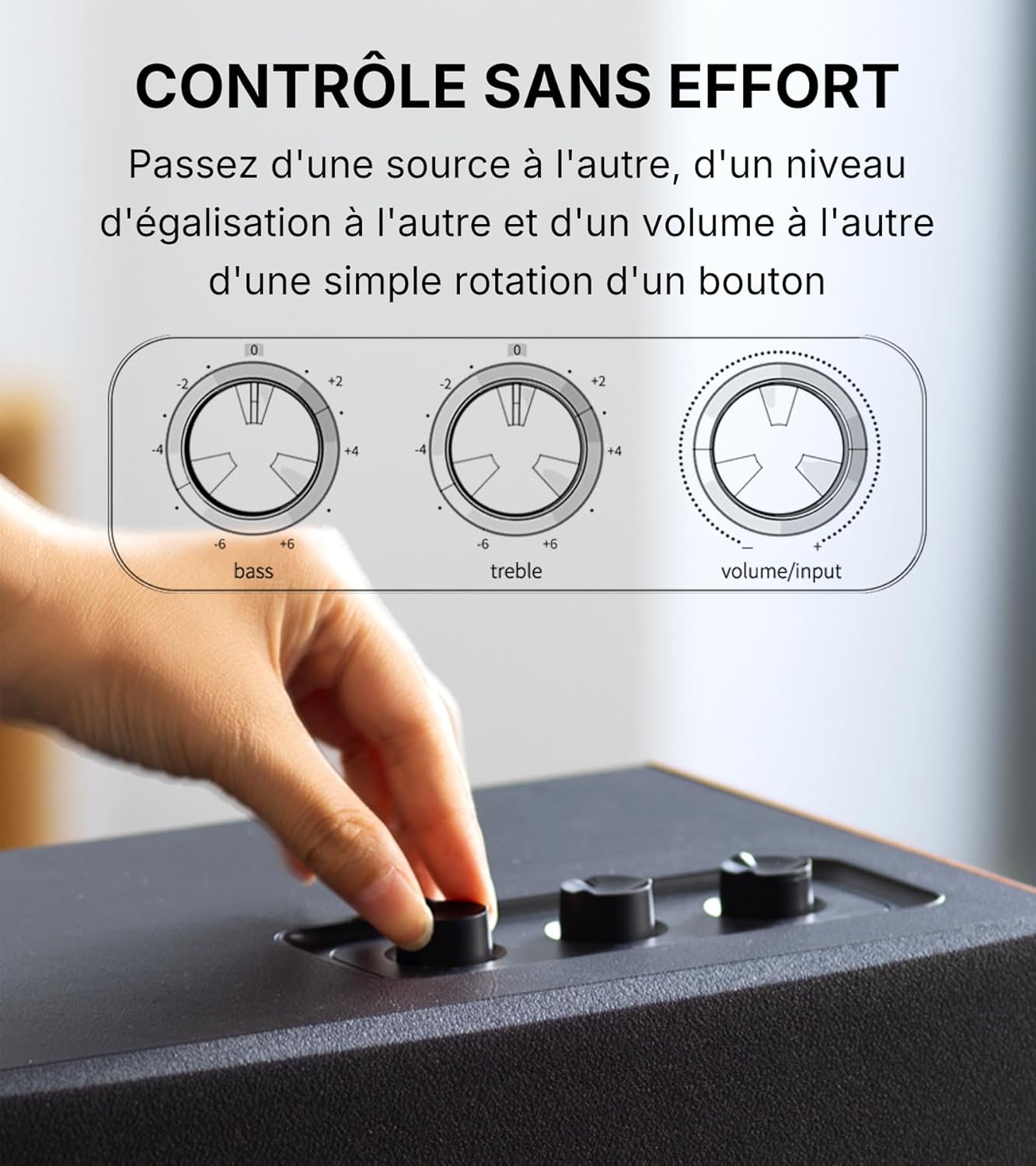 EDIFIER D12 - Haut-Parleur Bluetooth, Son Stéréo 70W avec DSP, Entrées RCA/AUX/Bluetooth, Télécommande sans Fil, Enceinte Multimédia pour PC/Smartphone/TV