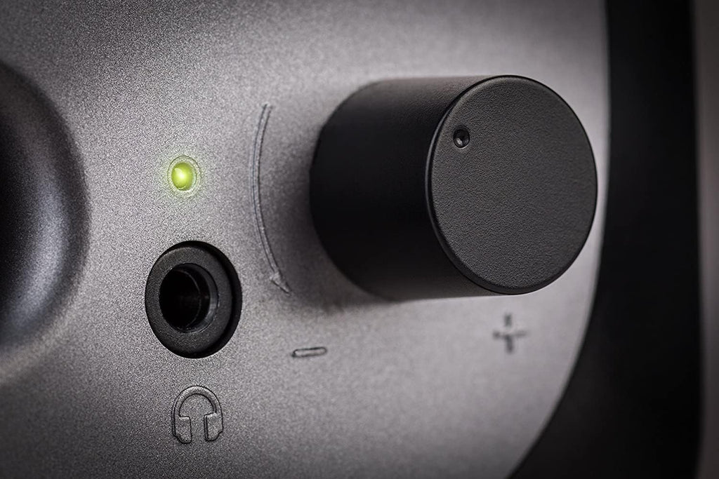 EDIFIER R12U - Kit d'enceintes 2.0 bureau USB Noir (4 Watts) Avec port Bass Reflex Port, Prise jack pour casque et bouton de réglage du volume