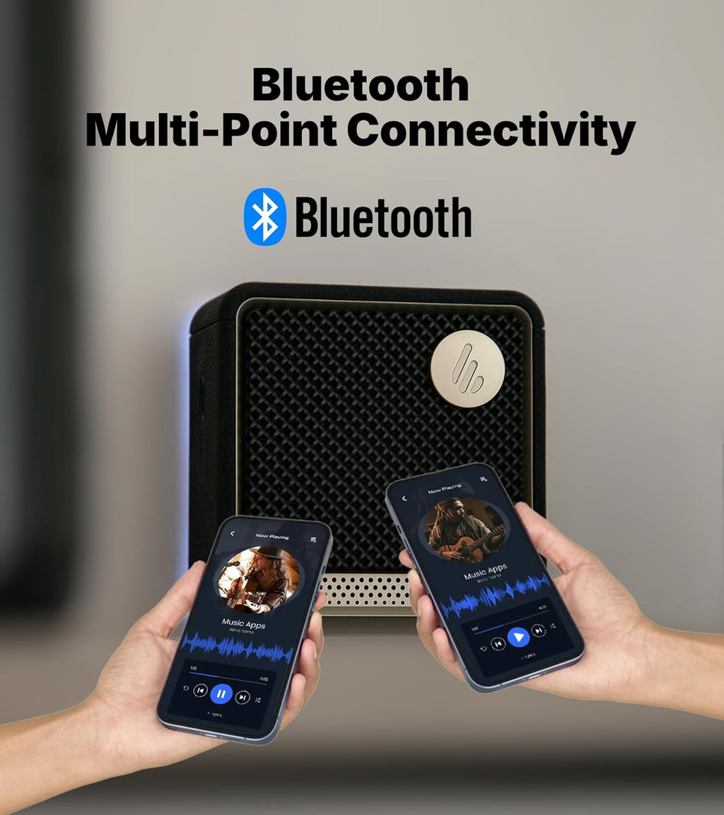 Edifier ES20 - Enceinte Bluetooth portable, étanche IP67, 12 heures d'autonomie, connectivité sans fil pour la maison, le bureau et l'extérieur