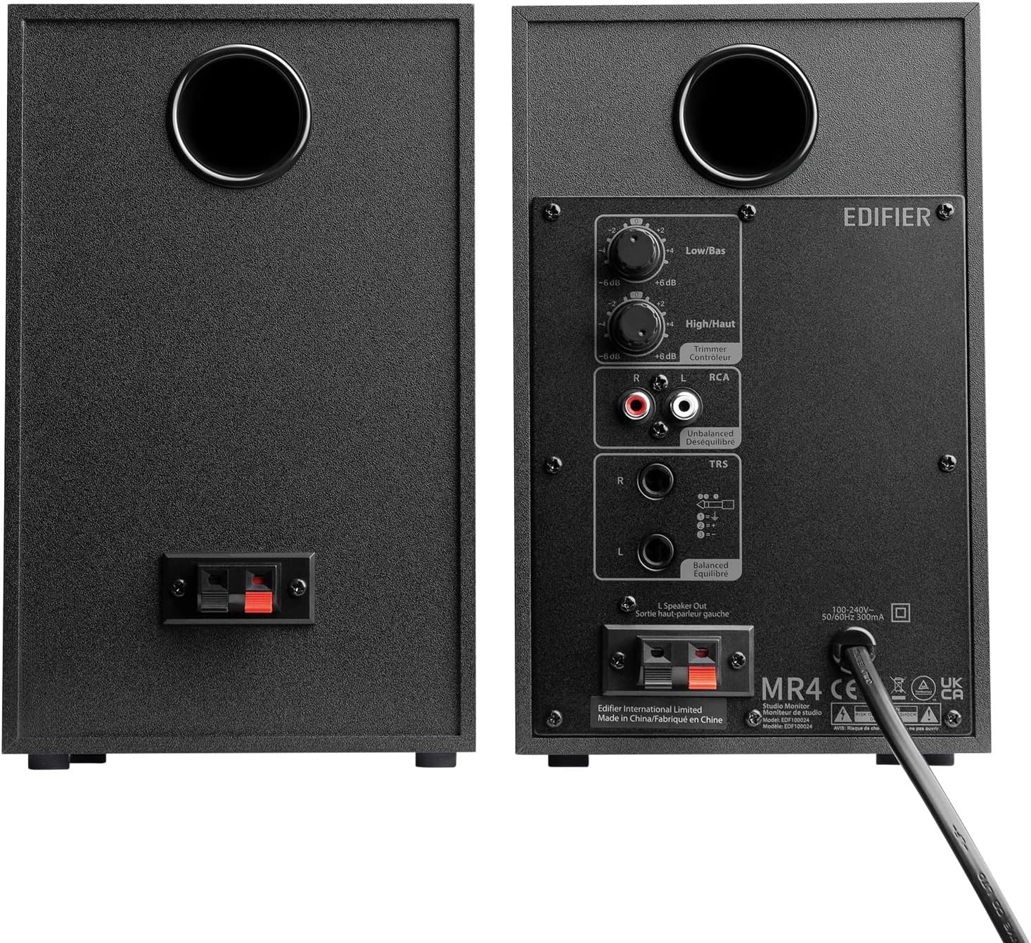 Edifier MR4 - Moniteur de Studio Compact 2.0, Amplificateur Classe D, Deux Modes Sonores, 42W