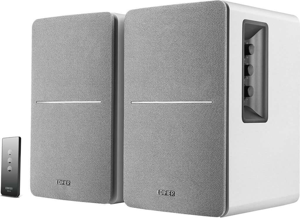 EDIFIER R1280DB - Enceintes de studio Active Bibliothèque à télécommande pour ordinateur portable, PC, MAC, téléphone et Hi-Fi