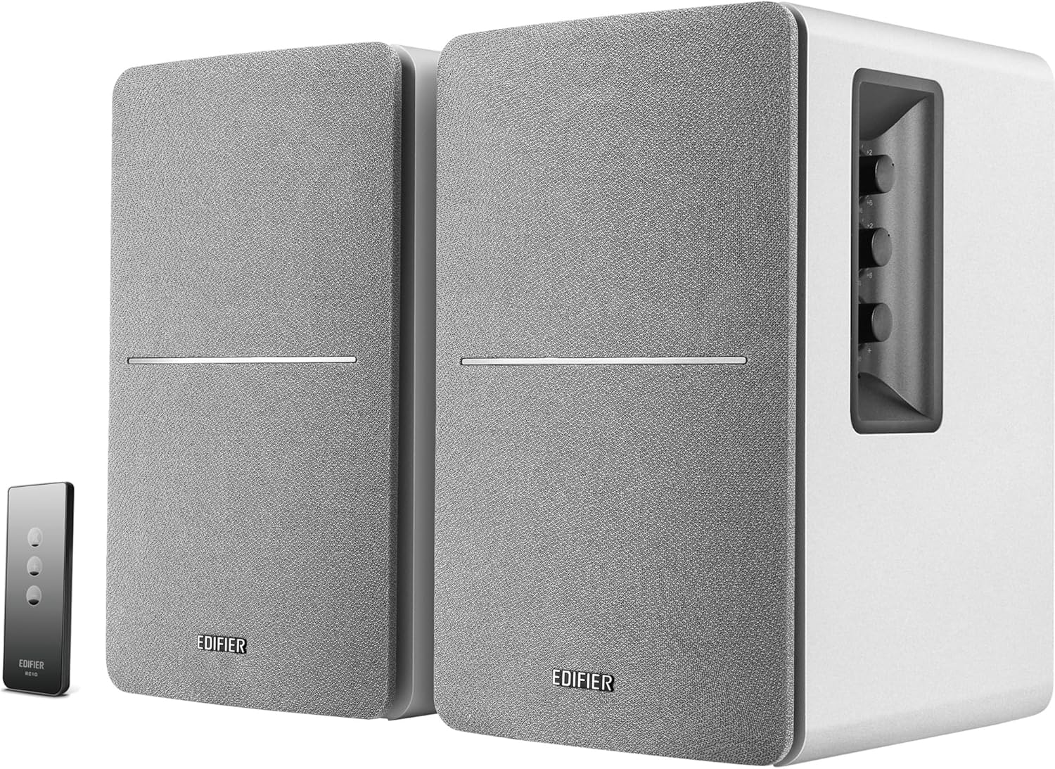 EDIFIER R1280DB - Enceintes de studio Active Bibliothèque à télécommande pour ordinateur portable, PC, MAC, téléphone et Hi-Fi