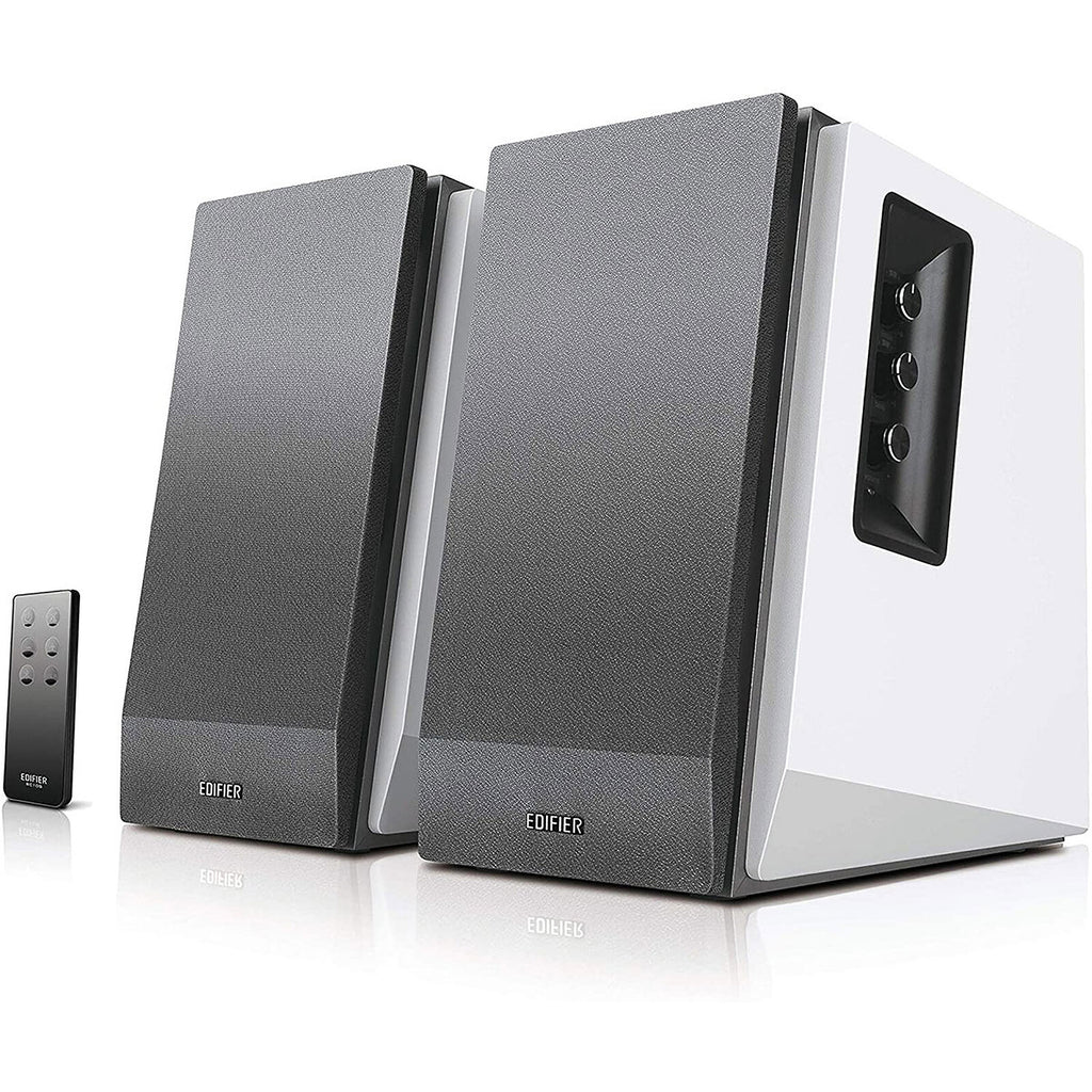 EDIFIER R1700BT - Enceintes Bibliothèque Bluetooth Actives - Moniteurs de studio actif à champ proche - Haut parleurs alimentés 2.0 avec coffrage en bois - 66 watts RMS